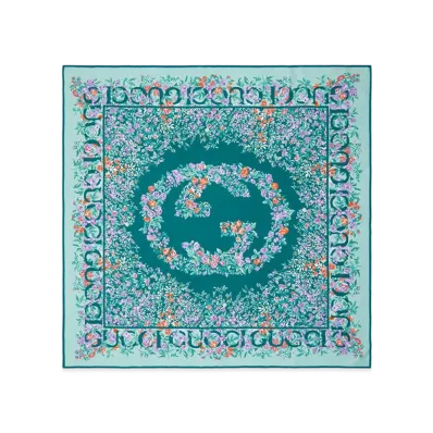 GUCCI Women's Scarfs "Light Blue"