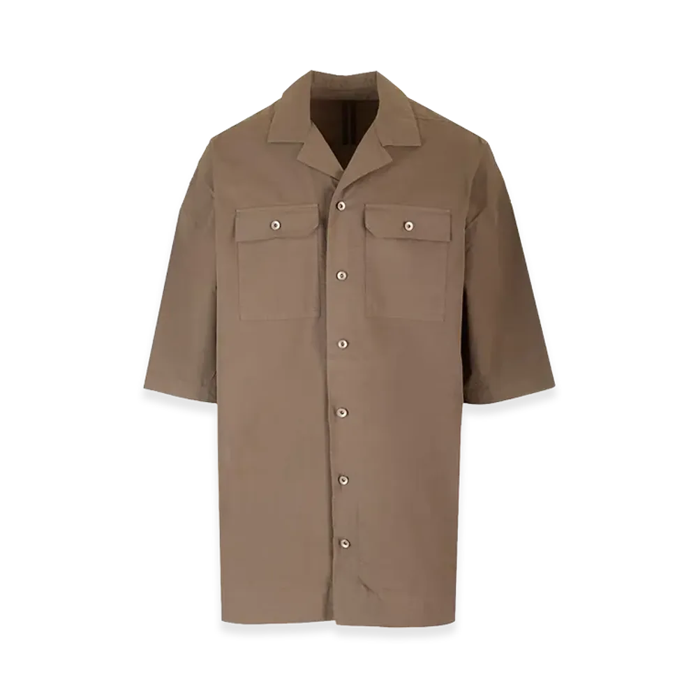 Rick Owens DRKSHDW Magnum Tommy Short Sleeve Shirt "Beige"