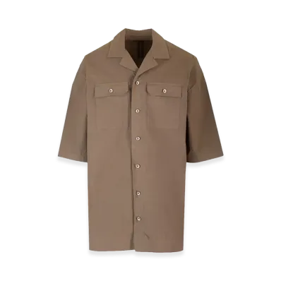 Rick Owens DRKSHDW Magnum Tommy Short Sleeve Shirt "Beige"