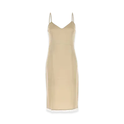 PRADA Women's Satin Dress "Beige"