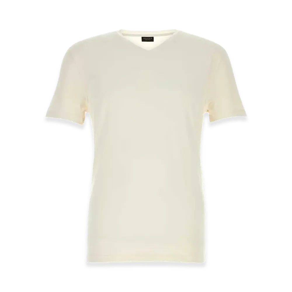 GUCCI Stretch Jersey T-Shirt "Ivory"