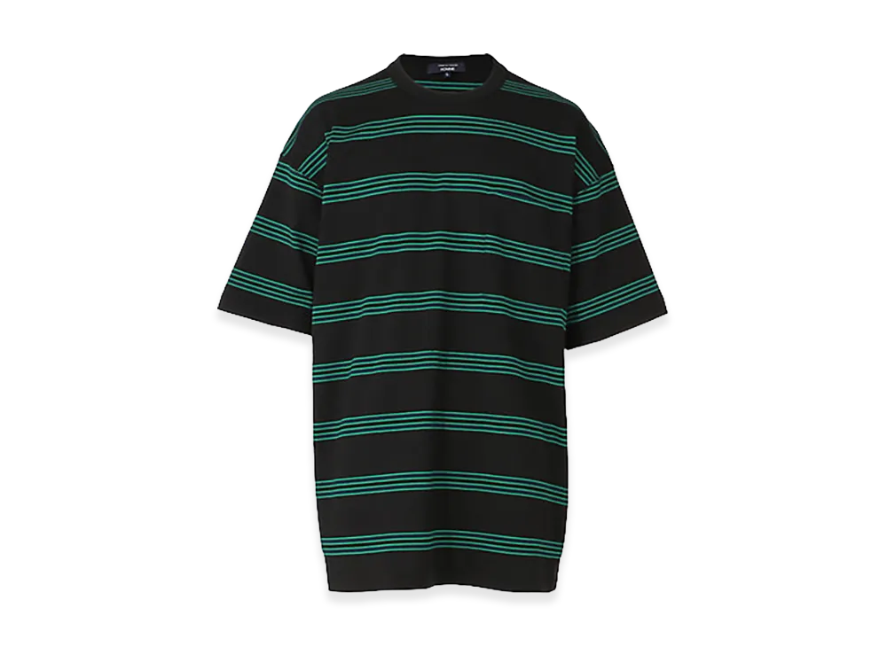 COMME des GARCONS HOMME Cotton Jersey Striped T-Shirt "Black"