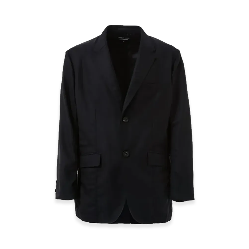 COMME des GARCONS HOMME Wool Garba Puckering Jacket "Navy"