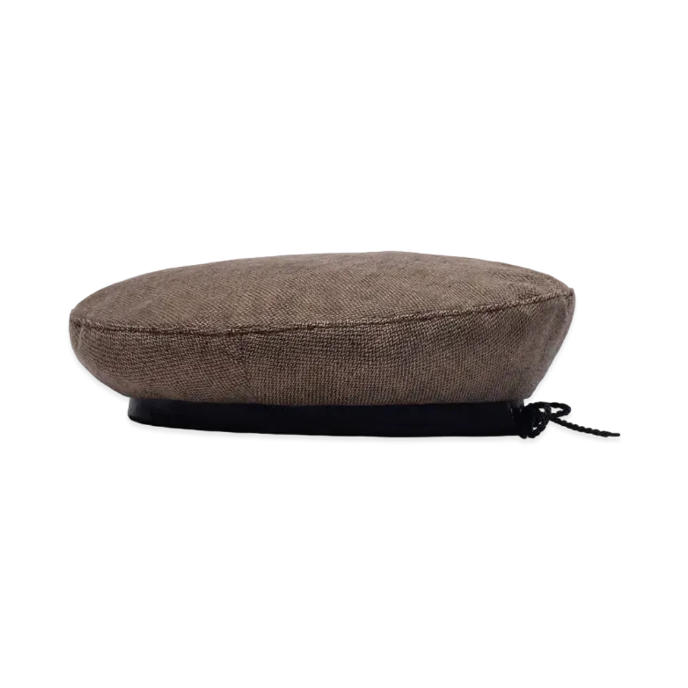 Noah Linen Beret "Brown"