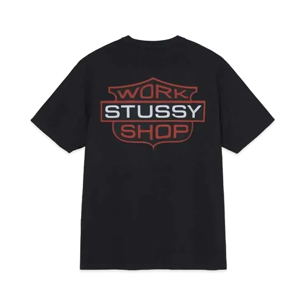 Stussy x OUR LEGACY BADGE PIG. DYED TEE "Black"