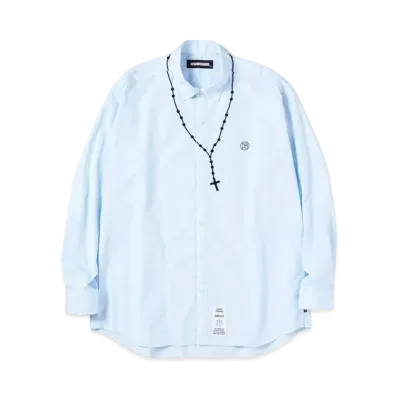 NEIGHBORHOOD EMB CROSS / C-SHIRT . LS "Saxe"
