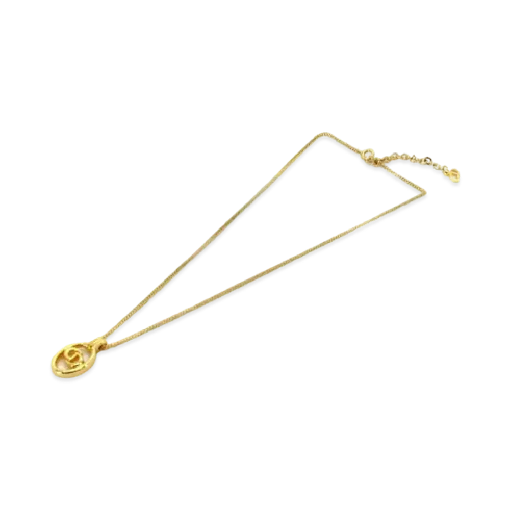 Dior CD Logo Necklace "Gold"