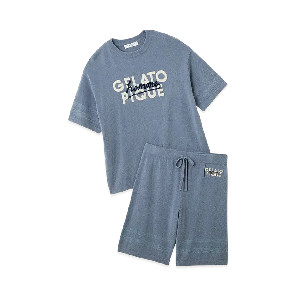 GELATO PIQUE Homme Smoothie Little Logo Setup "Blue"