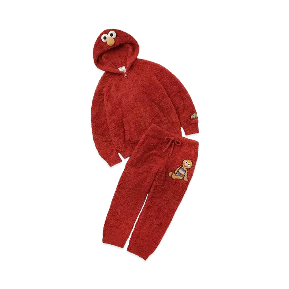 GELATO PIQUE x Sesame Street Homme Elmo Parka & Long Pants Set "Red"