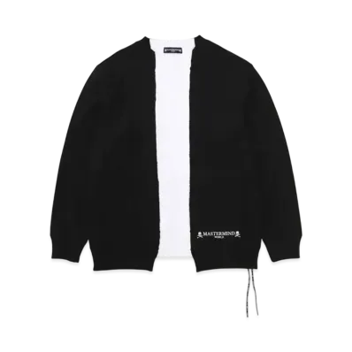 mastermind WORLD Patchwork Crewneck "Black White"