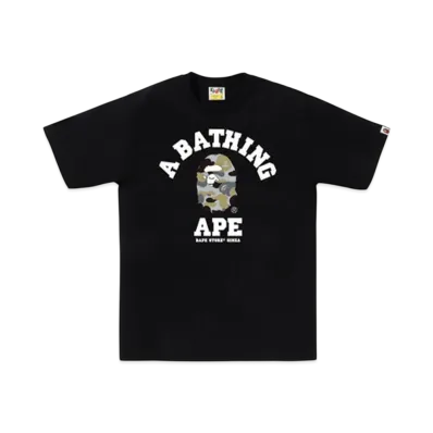 A BATHING APE Bape Store Ginza Camo College Tee "Black"
