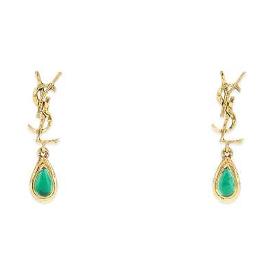 Saint Laurent Women's Cassandre Earrings "Gold"