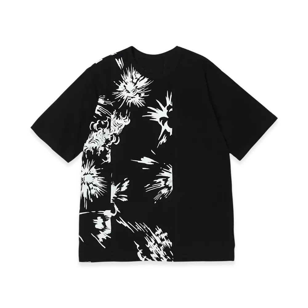 Ground Y x CHAINSAW MAN Collaborate Collection Explosion Graphic T-Shirt "Black"