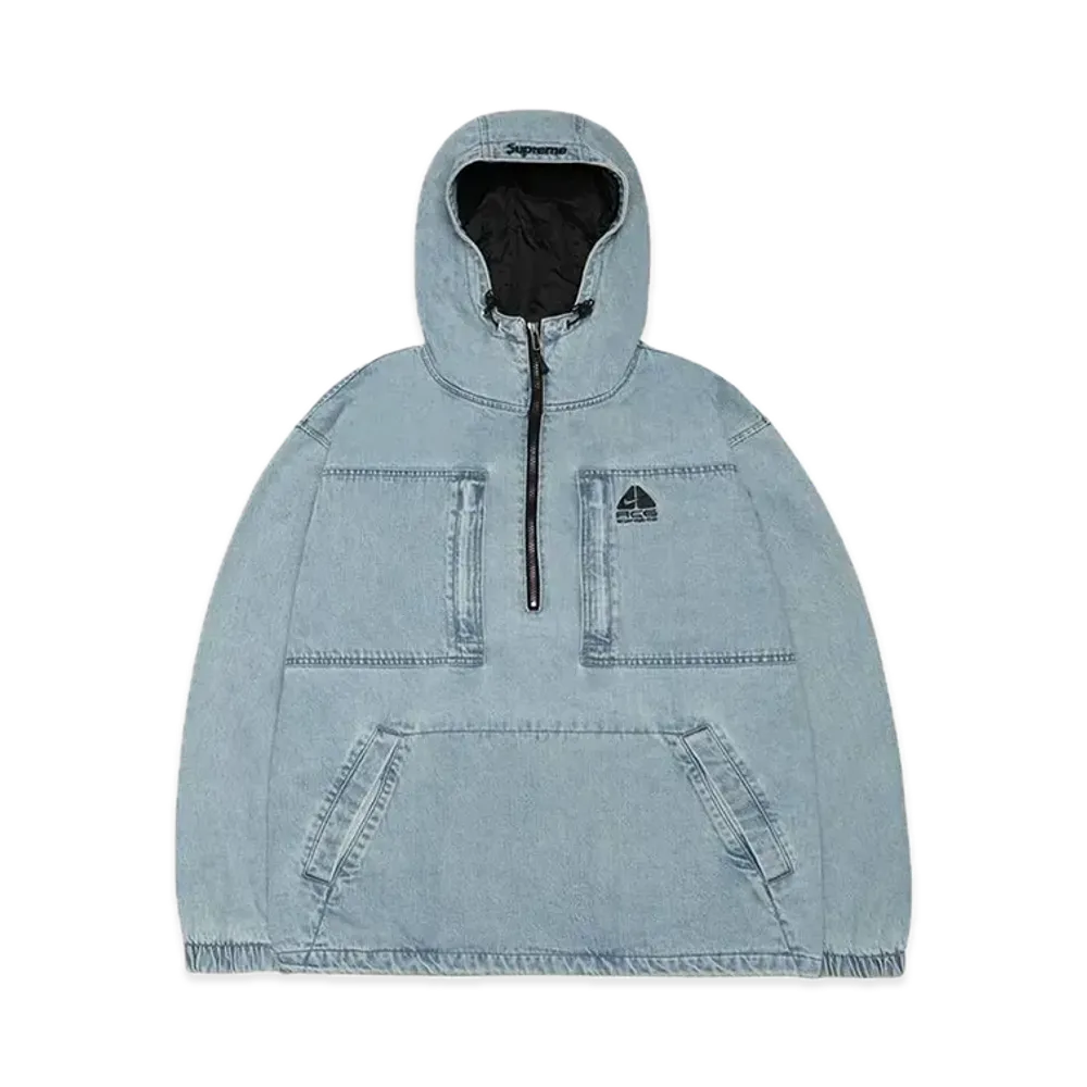 Supreme x Nike ACG Denim Pullover "Washed Blue"