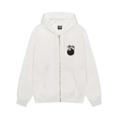 Stussy 8 Ball Zip Hoodie Pigment Dyed "Natural"