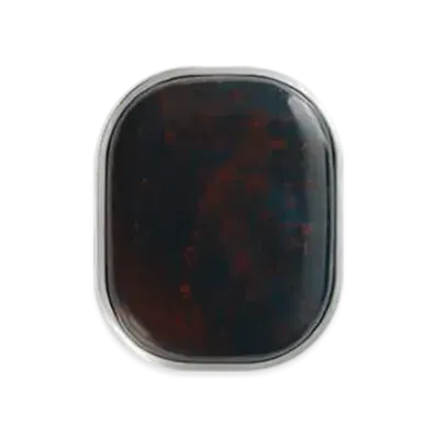 Bottega Veneta Mineral Brooch "Bloodstone"