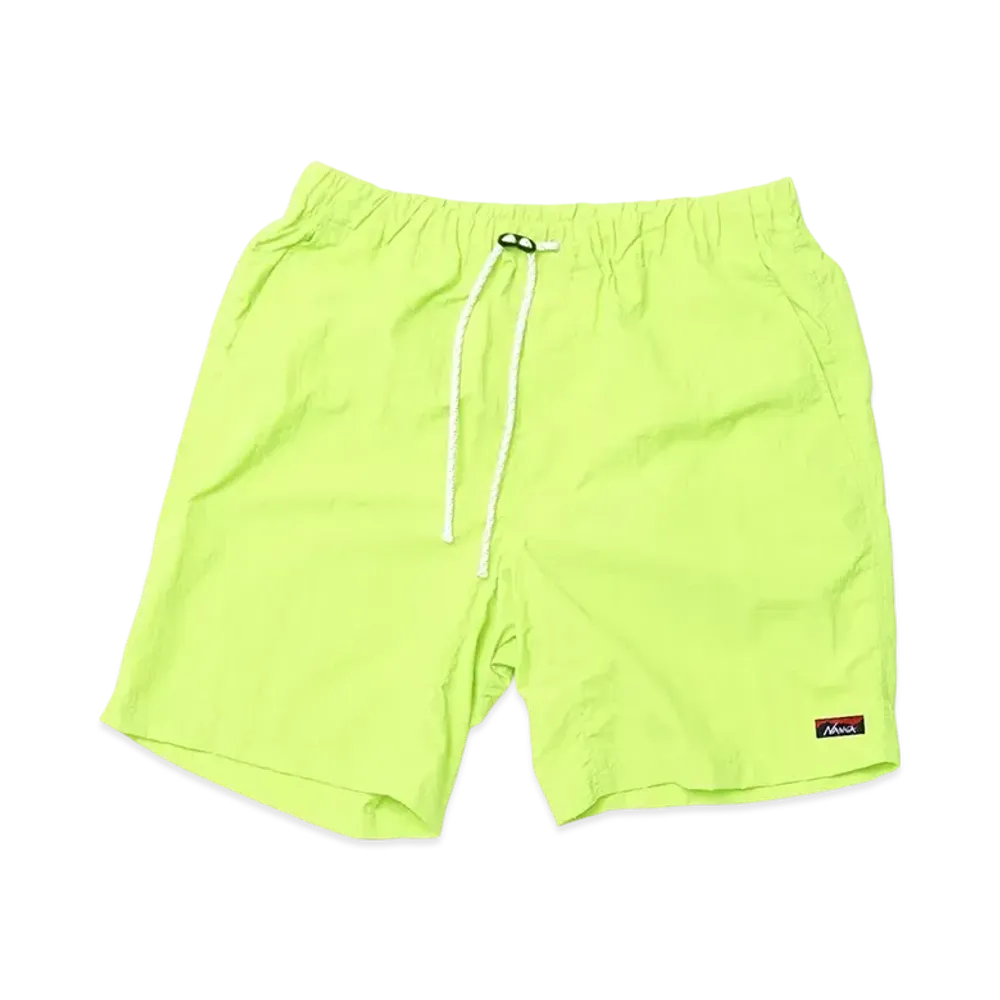 NANGA Nylon Tusser Easy Shorts "Lime"