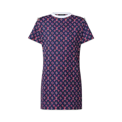 Louis Vuitton Monogram T-Shirt Dress "Tricolor"