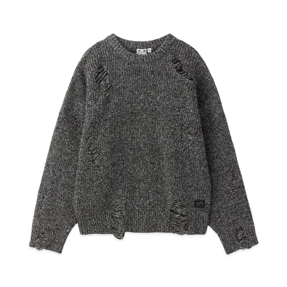 X-Girl Distressed Knit Top "Black"