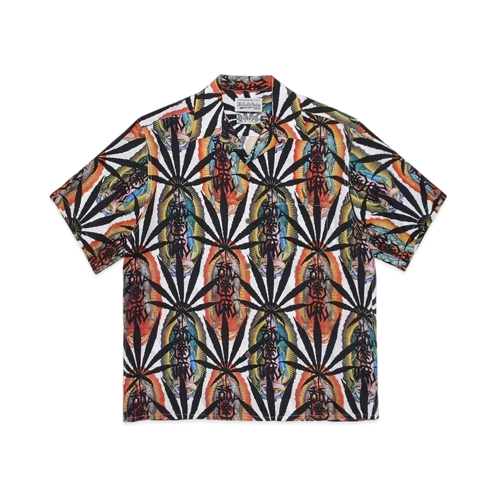 NAMEDARUMA X WACKO MARIA ALOHA SHIRT MARIJUANA "White"