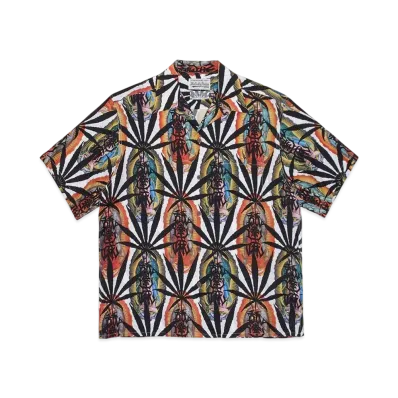 NAMEDARUMA X WACKO MARIA ALOHA SHIRT MARIJUANA "White"