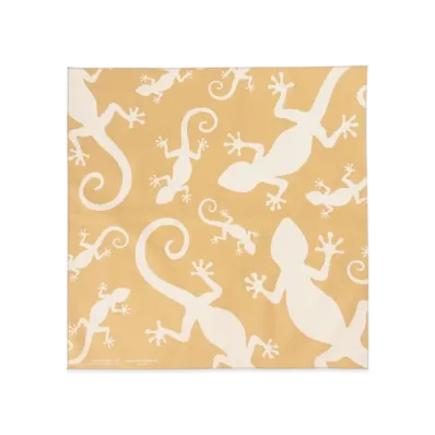 ENGINEERED GARMENTS Printed Bandana "B-Khaki- Gecko BD013B"