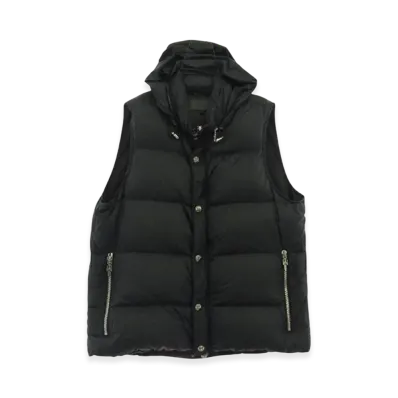 Chrome Hearts Stiff CH Plus All Over Print Crossball Nylon Down Vest "Black"