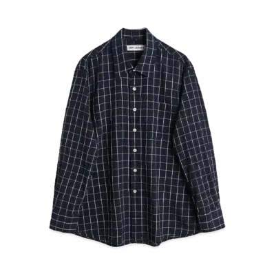 OUR LEGACY Above Shirt Mediterranean Check "Dark"