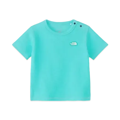 The North Face Short Sleeve Latch Pile Tee (Kids) "Geyser Aqua"