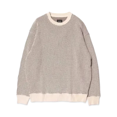 BEAMS Heavyweight Waffle T-shirt "Beige"