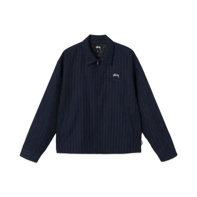 Stussy CDG Pin Striped Bing Jacket "Navy"