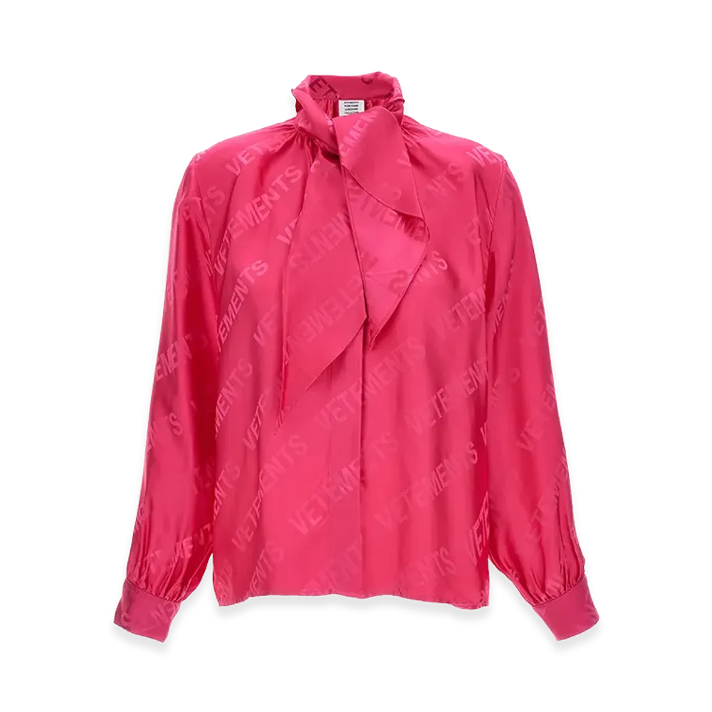 VETEMENTS Women's Monogram Blouse "Pink"