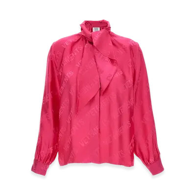 VETEMENTS Women's Monogram Blouse "Pink"