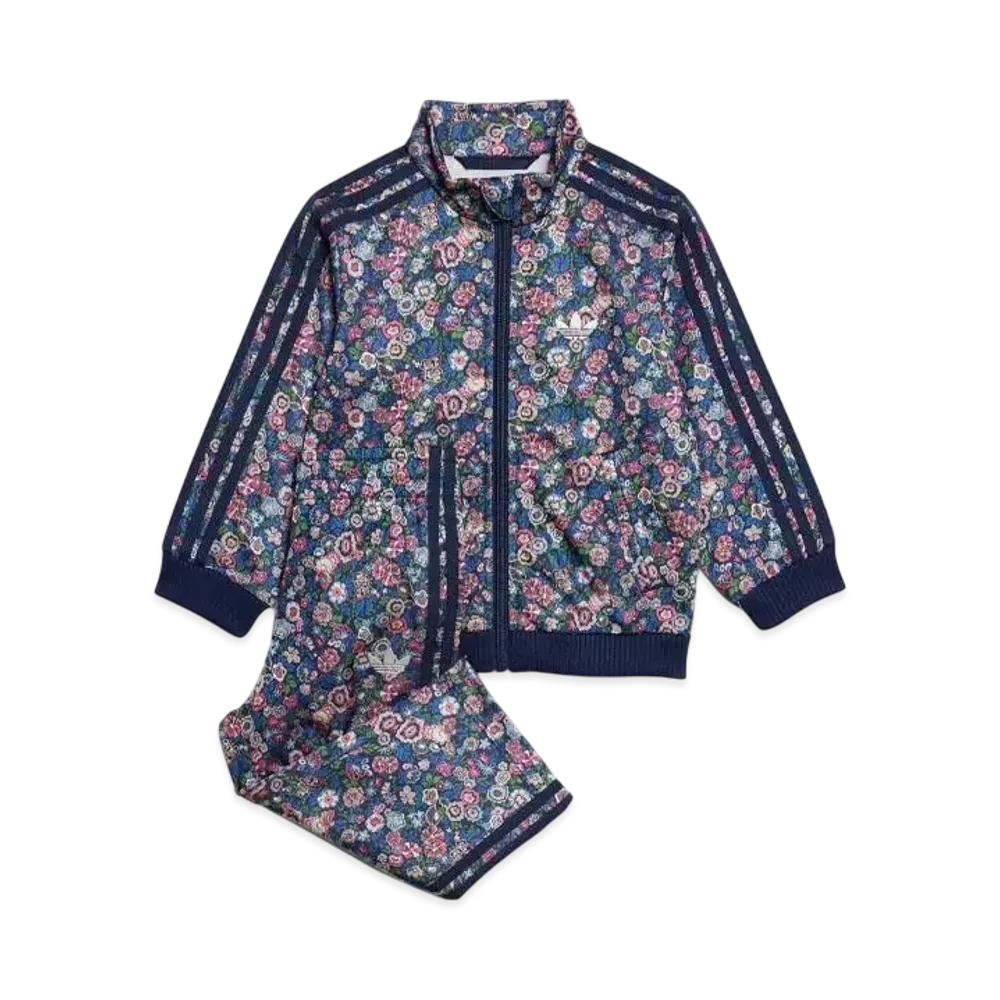 adidas x Liberty London Firebird Tracksuit (Kids) "Night Indigo/Multicolor"