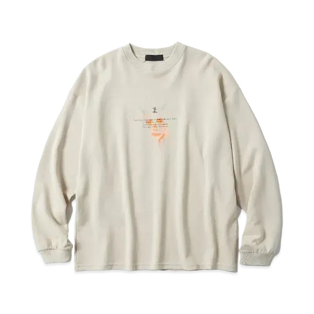 hyakki KIJIN Long Sleeve "AKUTAGAWA" "Beige"