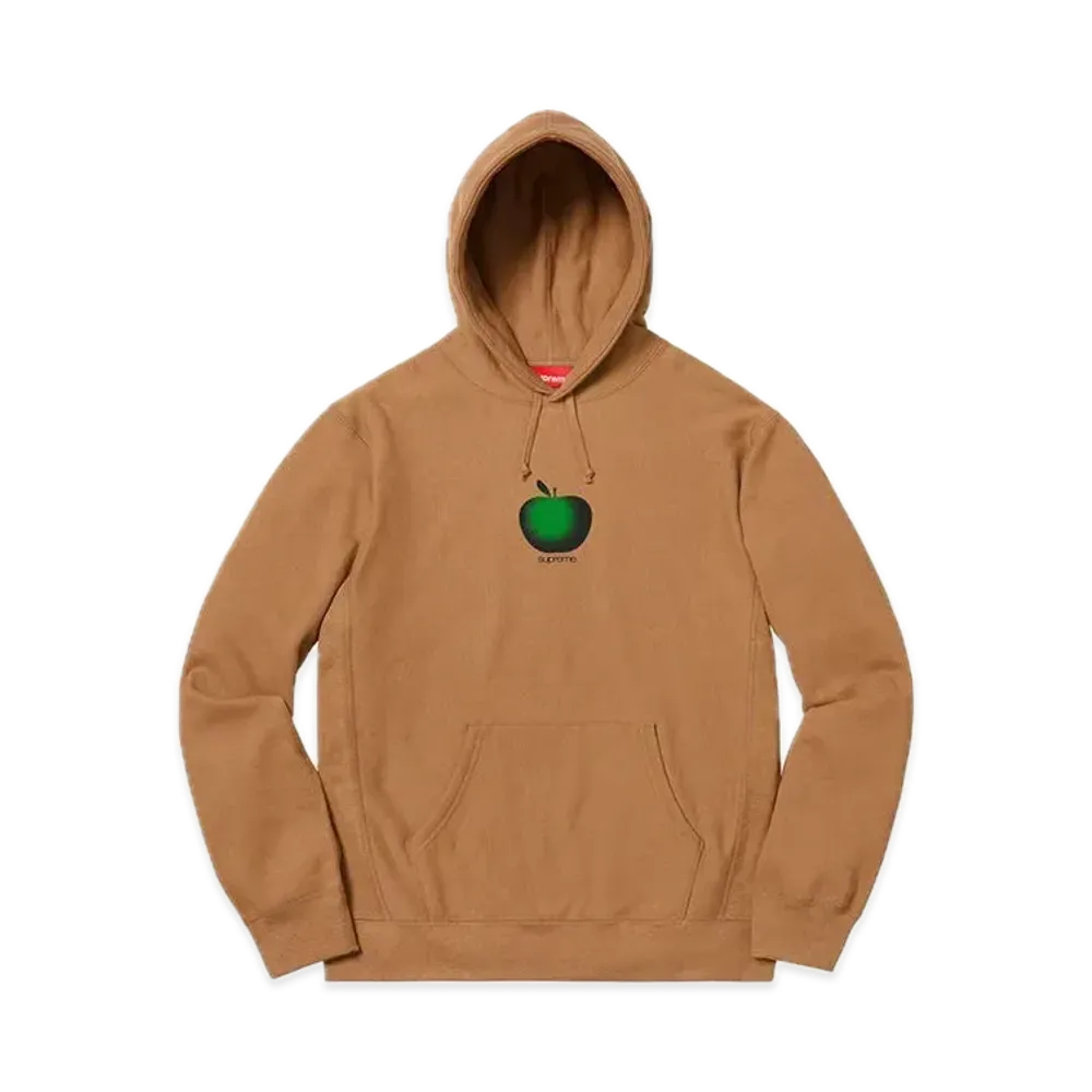 Supreme Apple Hooded Sweatshirt "Brown"