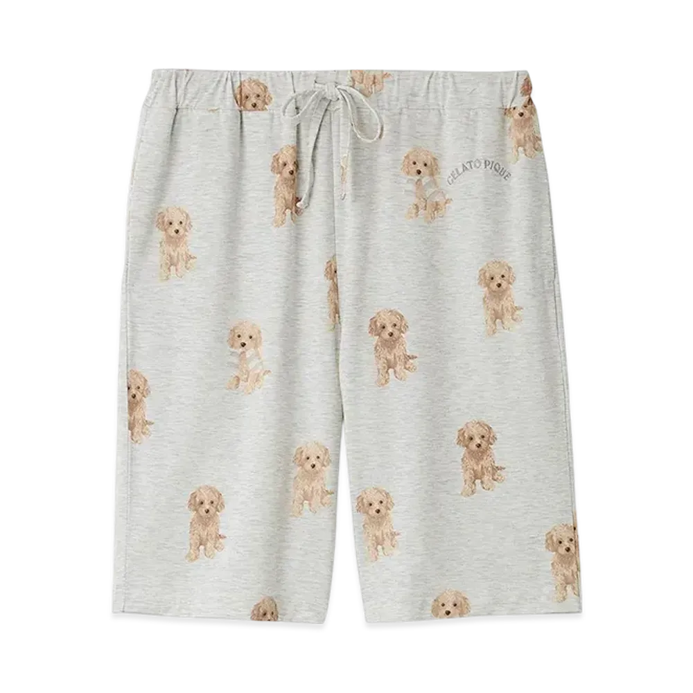GELATO PIQUE Homme Toy Poodle Pattern Shorts "Gray"