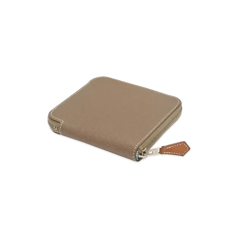 Hermes Azap Silk In Compact Veau Epsom "Etoupe/Gris Perle/Silver"