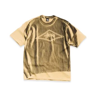 Stussy Sweater Tee "Khaki"