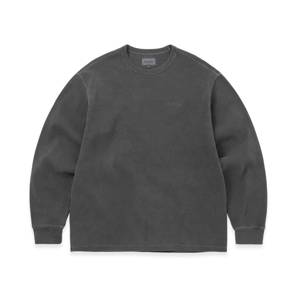 thisisneverthat Waffle L/S Tee "Charcoal"