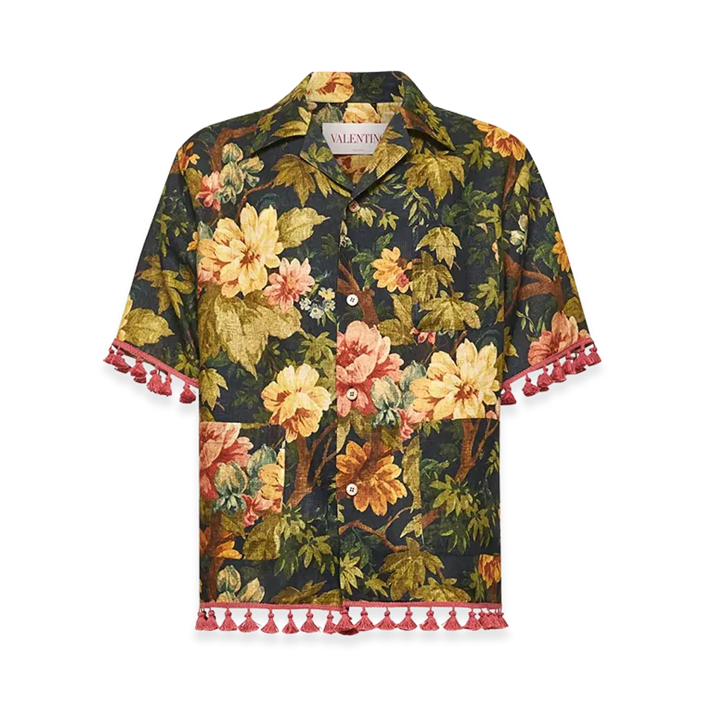 Valentino Linen Shirt "Printed/Floral"