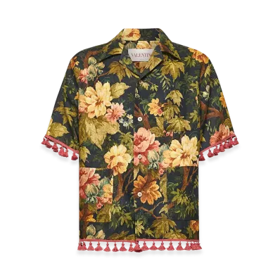 Valentino Linen Shirt "Printed/Floral"