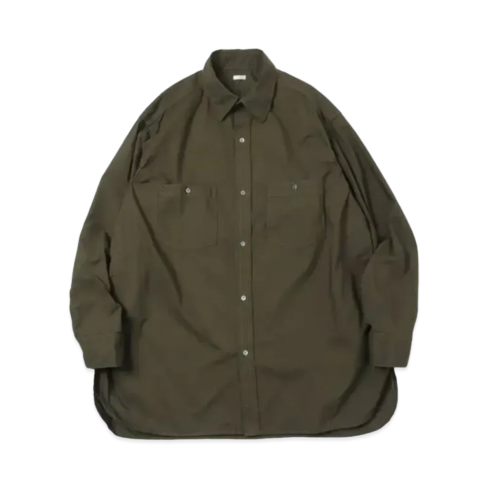 A.PRESSE Over Dyeing Military Shirt "Olive"