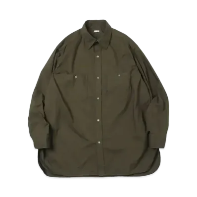 A.PRESSE Over Dyeing Military Shirt "Olive"