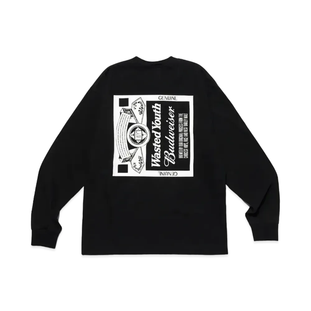 Wasted Youth L/S T-Shirt "Black" / VERDY