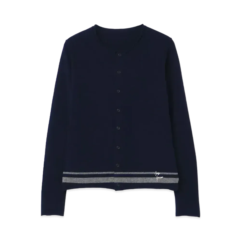 Yohji Yamamoto 12G1P PS EMBROIDERY YOHJI EMBROIDERY CD "Navy"