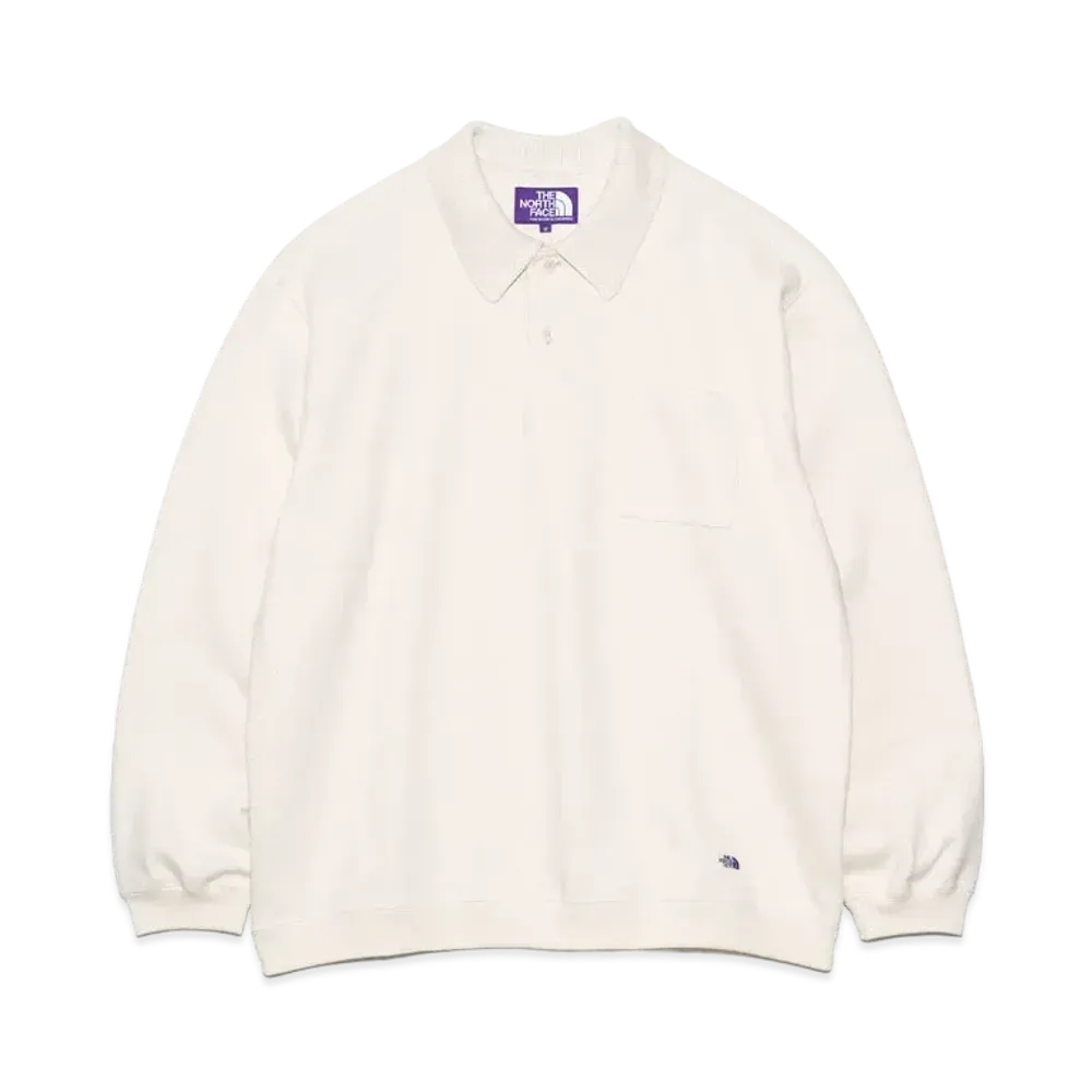 The North Face PURPLE LABEL Field Long Sleeve Pocket Polo "Ivory"
