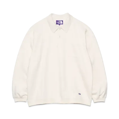 The North Face PURPLE LABEL Field Long Sleeve Pocket Polo "Ivory"