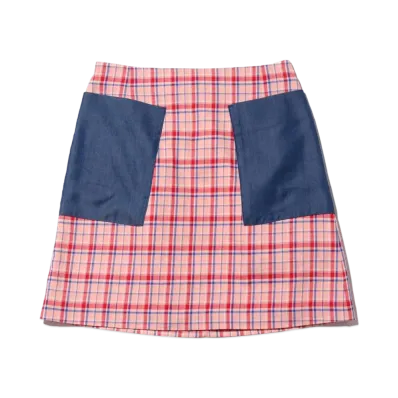 atmos pink x TK2 Check Skirt "Pink"