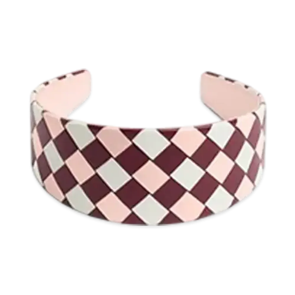 Bottega Veneta Intrecciato Headband "Barolo/Seashell/White"
